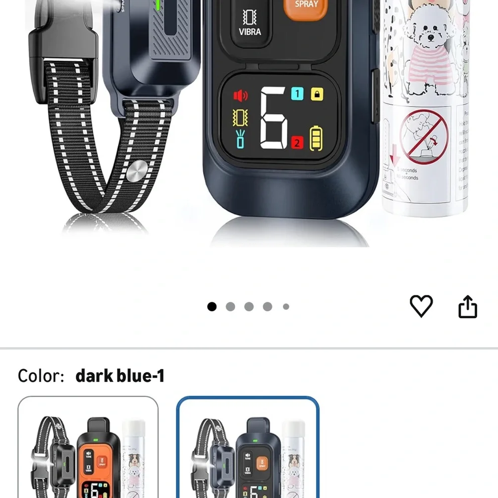 Remote spray trainer with citronella spray.